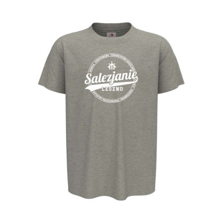 Koszulka młodzieżowa typu t-shirt w kolorze szarym SP Leszno
