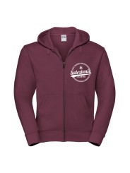 Bluza młodzieżowa rozpinana w kolorze bordowym SP Leszno