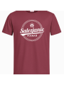 Koszulka bawełniana typu t-shirt w kolorze bordowym