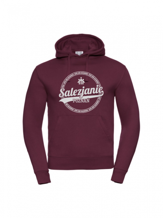 Bluza dziecięca w kolorze bordowym z logo szkoły