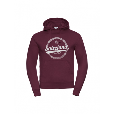 Bluza dziecięca w kolorze bordowym z logo szkoły