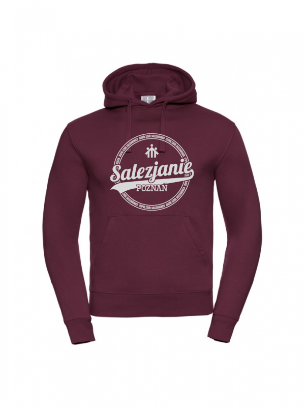 Bluza dziecięca w kolorze bordowym z logo szkoły