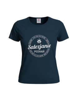 Koszulka damska typu t-shirt w kolorze granatowym