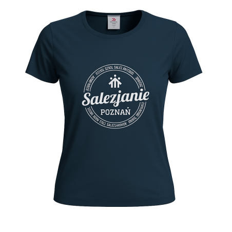 Koszulka damska typu t-shirt w kolorze granatowym