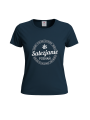 Koszulka damska typu t-shirt w kolorze granatowym