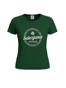 Koszulka damska typu t-shirt w kolorze zielonym
