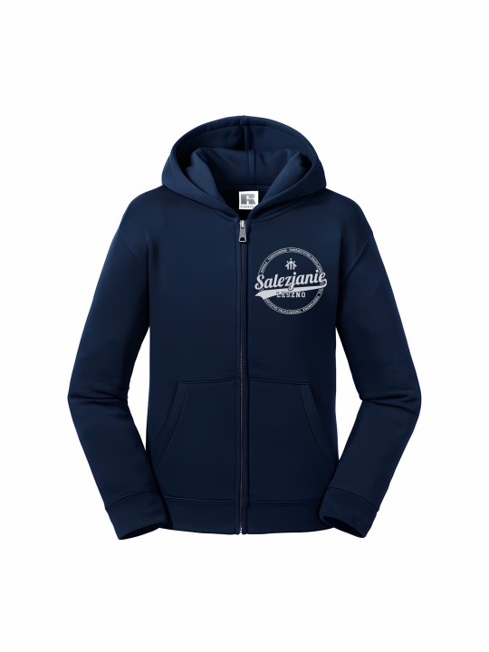 Bluza dziecięca rozpinana w kolorze granatowym SP Leszno