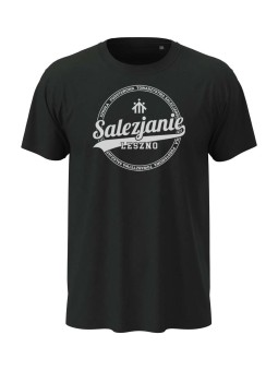 Koszulka młodzieżowa typu t-shirt w kolorze czarnym SP Leszno