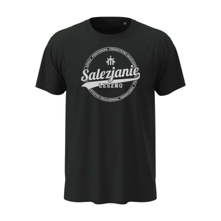 Koszulka młodzieżowa typu t-shirt w kolorze czarnym SP Leszno