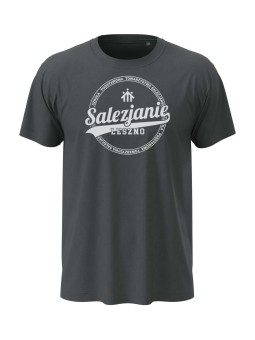 Koszulka młodzieżowa typu t-shirt w kolorze szarym SP Leszno