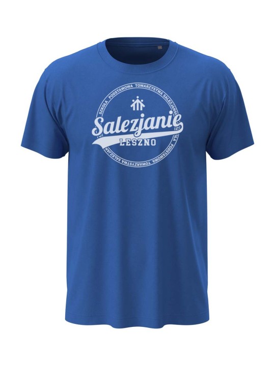 Koszulka młodzieżowa typu t-shirt w kolorze błękitnym SP Leszno